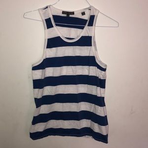 Slate and Stone Rugby Stripe Tank  LARGE